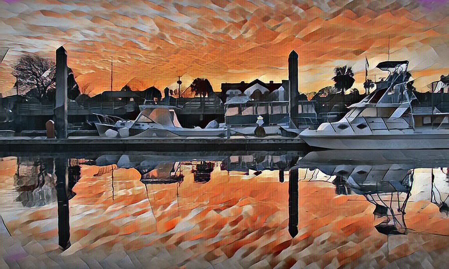Florida Marina Sunrise Photograph by Farol Tomson