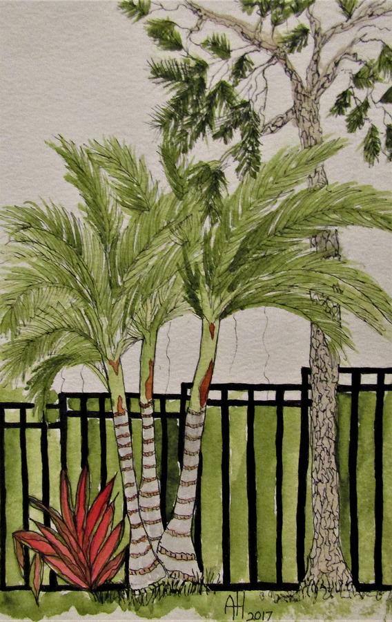 Florida Rain Painting by Anita Hillsley