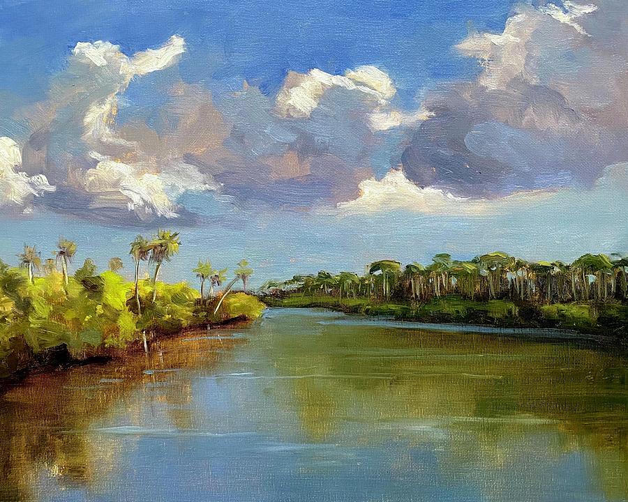 Florida River Painting by Karim Gebahi - Fine Art America