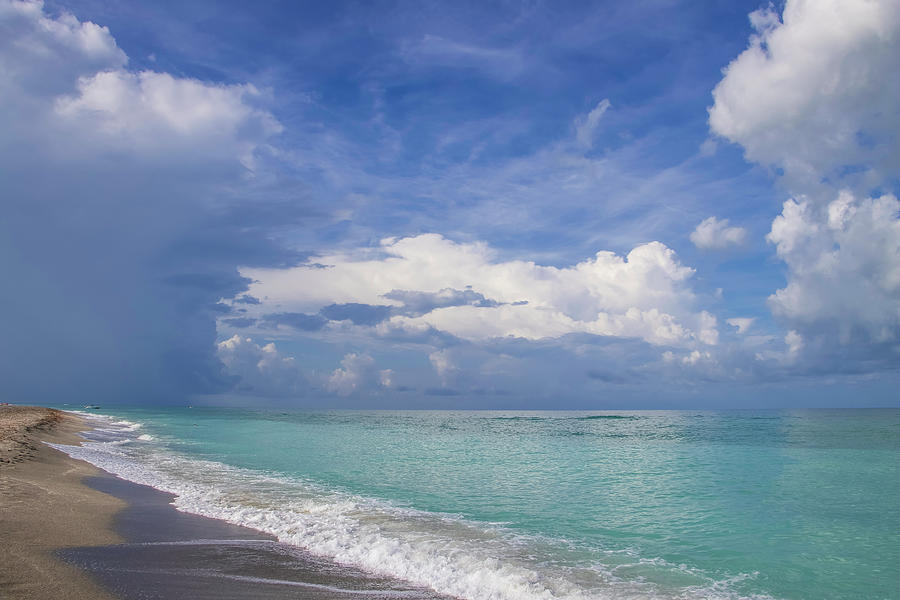 Florida Sun and Rain Beach Photograph by Robert Wilder Jr