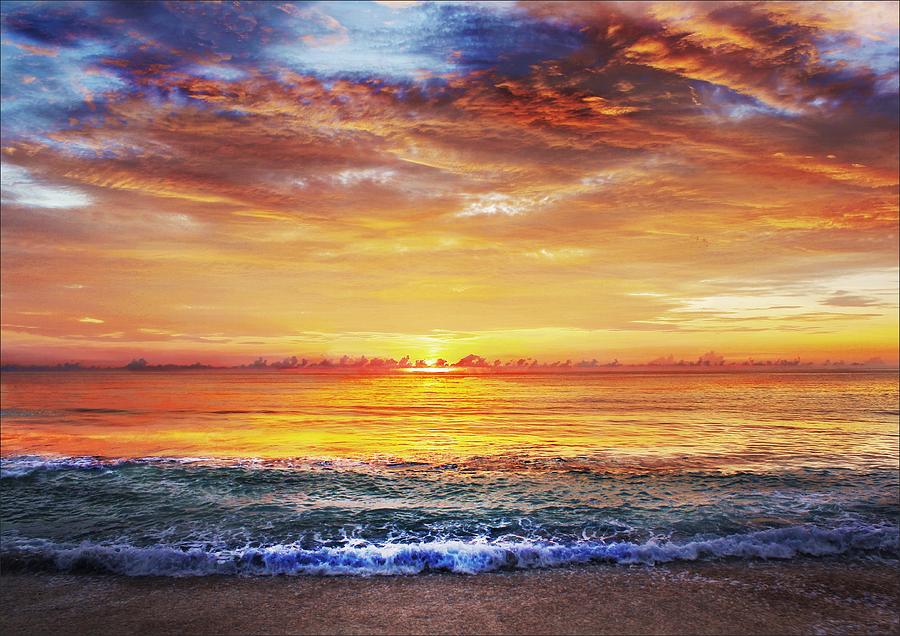 Beach Photograph - Florida Sunrise #7 by Slawek Aniol
