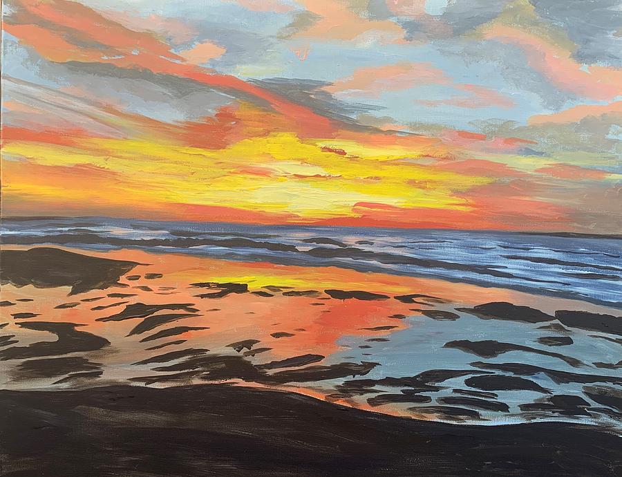 Sunset Painting - Florida Sunset by Natalia Ciriaco