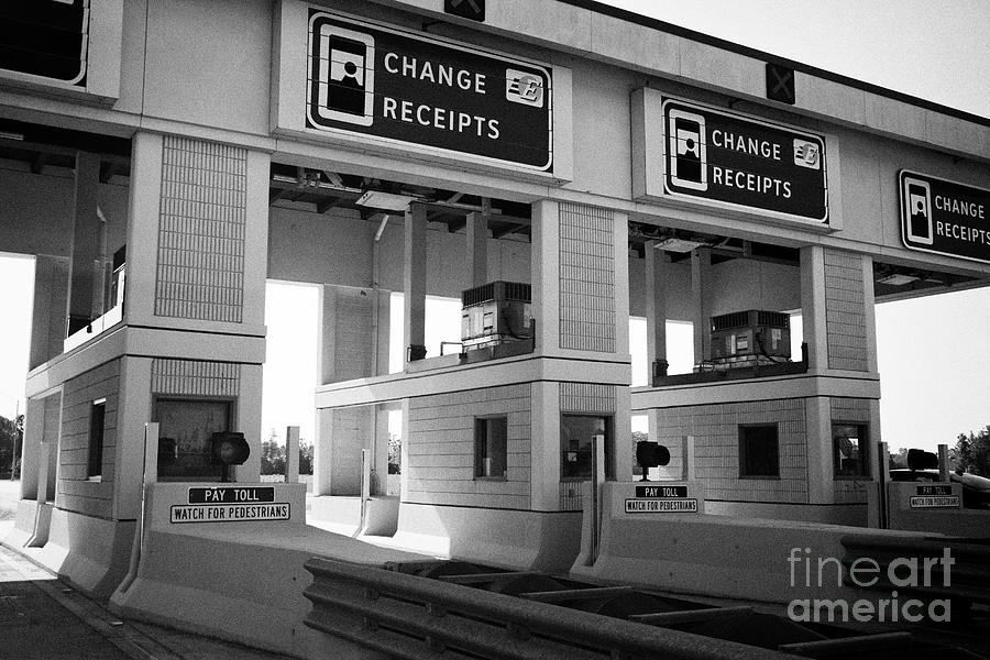 Florida Toll Road Toll Booth Payment Lanes Florida Usa Photograph by ...