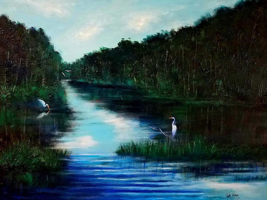 Florida Water Bird Painting by Larry Palmer