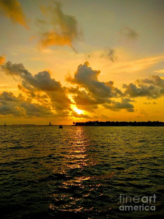 Key West Floridas Southernmost Sunset Photograph by Claudia Zahnd-Prezioso