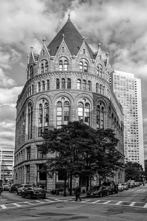 Flour and Grain Building Black And White Photograph by Sharon Popek