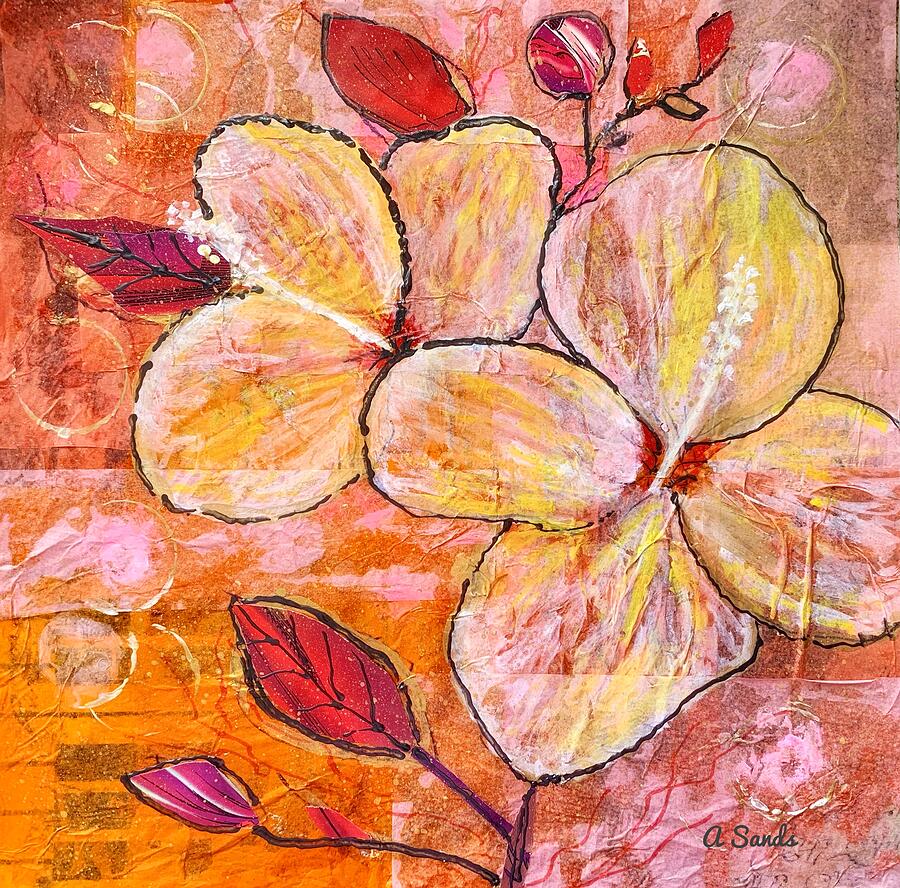 Flourishing Spring Blooms Mixed Media by Anne Sands