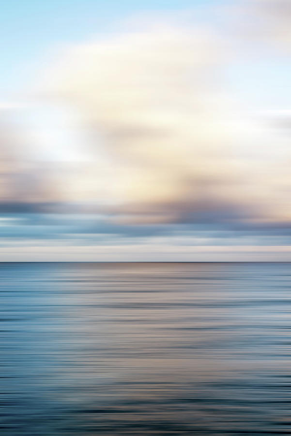 Flow of Sea and Cloud - Impressionist Photo Photograph by Joseph S Giacalone