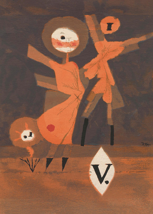 Paul Klee Painting - Flower Family V by Paul Klee by Mango Art