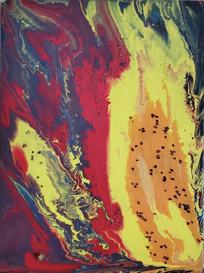 Flow-thru Lava Painting by Leila Hamade - Fine Art America