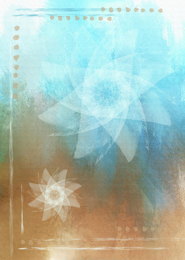 Flower Abstract Digital Art by Irene Moriarty