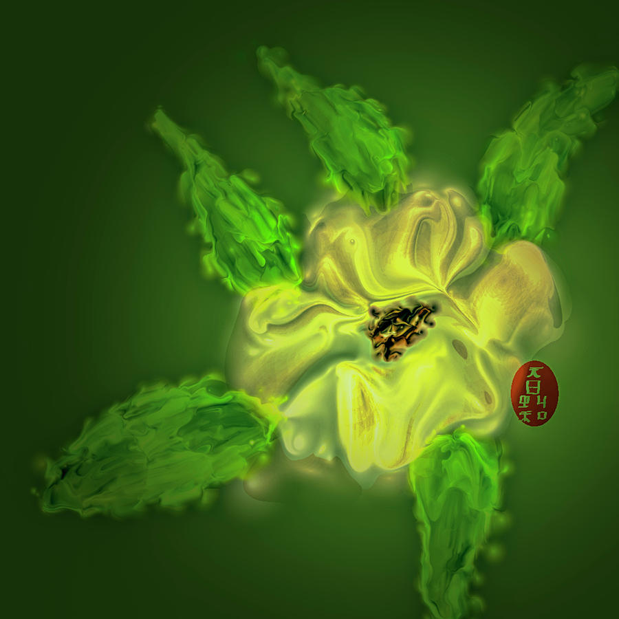 Flower and leaves #l8 Digital Art by Leif Sohlman
