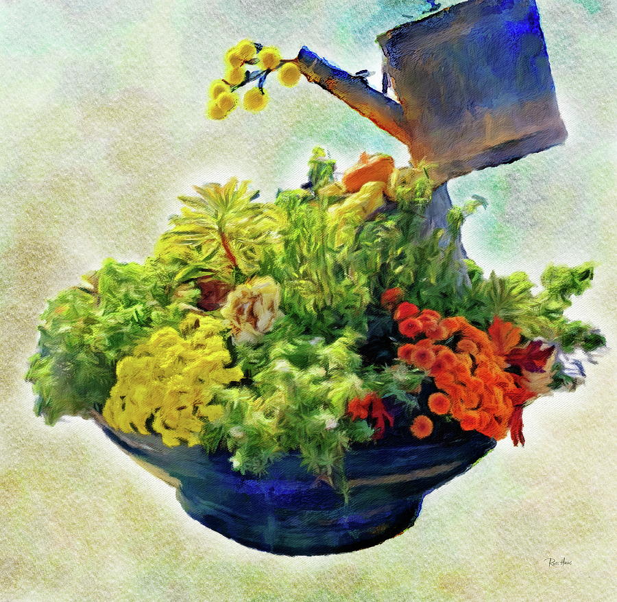 Flower Arrangement Painting by Russ Harris