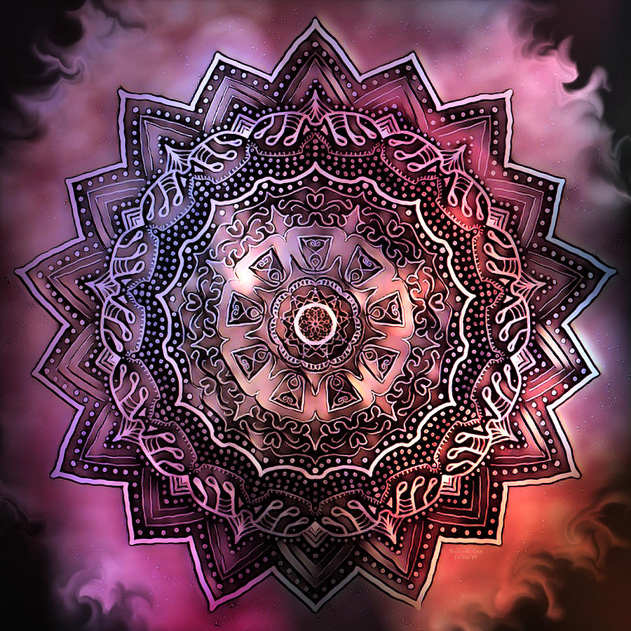 Flower Blooming Mandala Art Digital Art