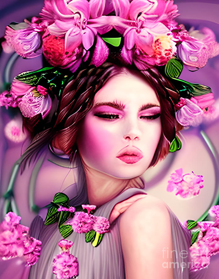 Flower Blossom Fairy 3 Digital Art by Paper Moon Fine Art - Fine Art ...