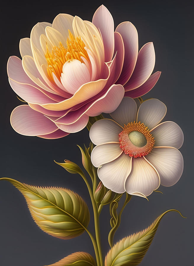 Flower Blossoms Digital Art by Lori Hutchison
