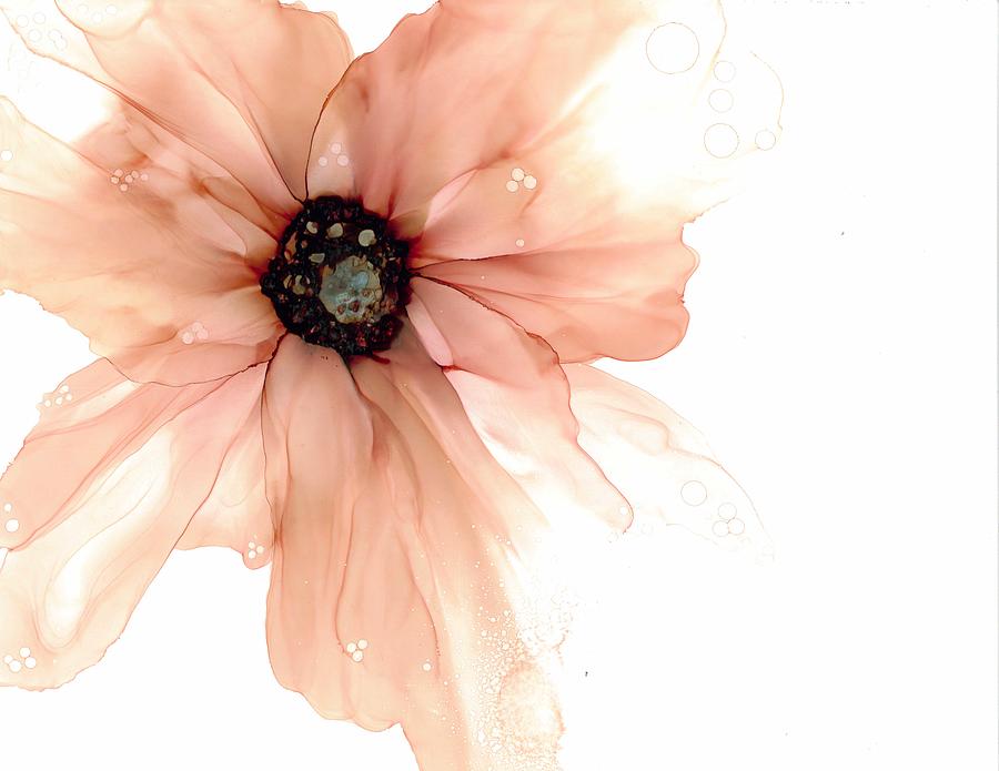 Flower Blush Neutral Painting by Joyce Clark