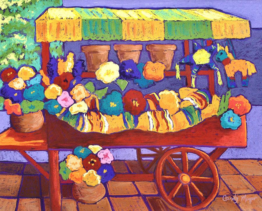 Flower Cart Pastel by Candy Mayer