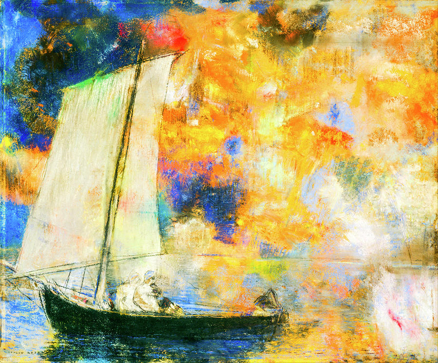 Flower Clouds by Odilon Redon Painting by Odilon Redon