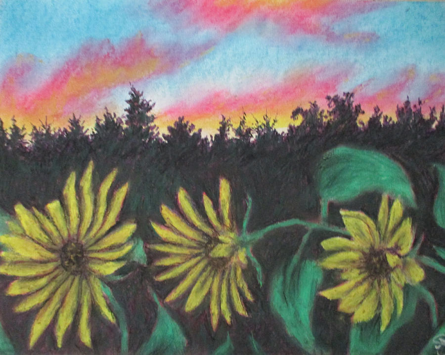 Flower Color Hour Painting by Jen Shearer