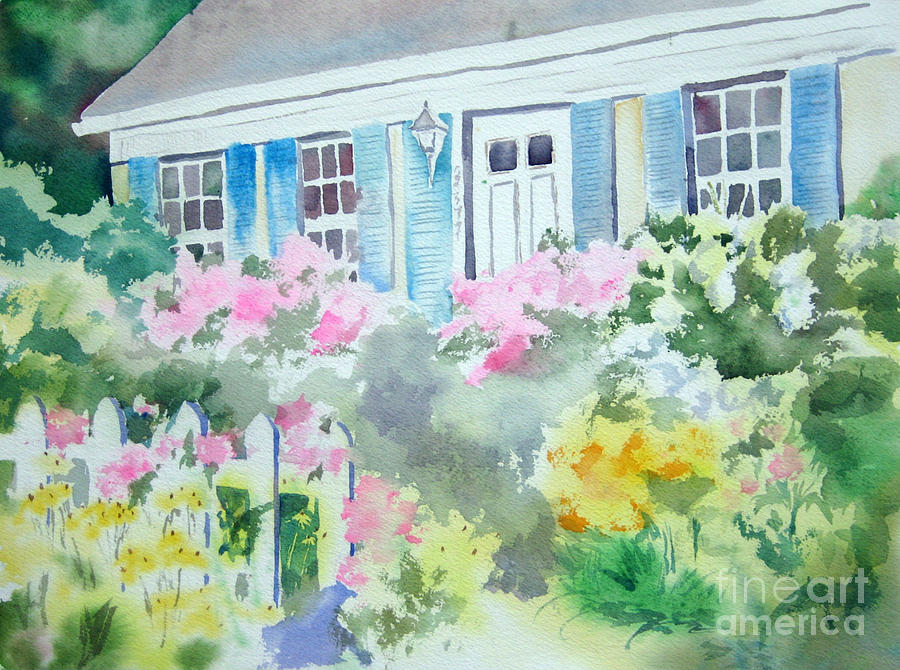 Flower Cottage II Painting by Liana Yarckin