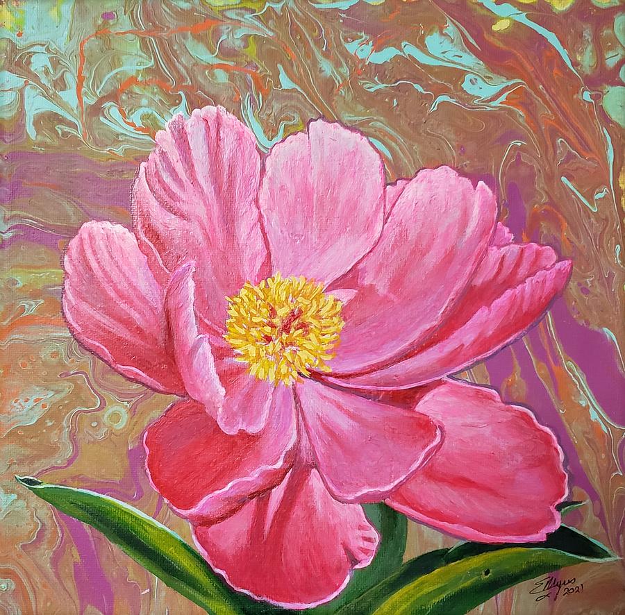 Flower Painting by Eugene Myres - Fine Art America