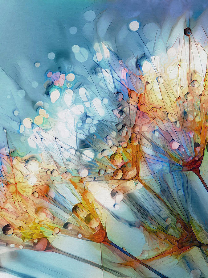 Flower Fantasy - Dandelion Mixed Media by Klara Acel