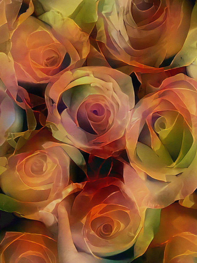 Flower Fantasy - Roses Mixed Media by Klara Acel