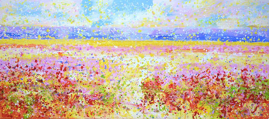Flower field 10. Painting by Iryna Kastsova