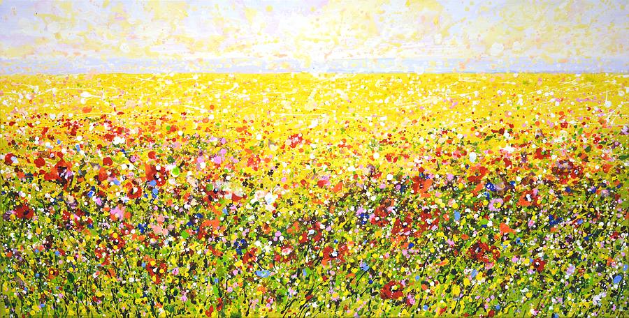 Flower field 5. Painting by Iryna Kastsova