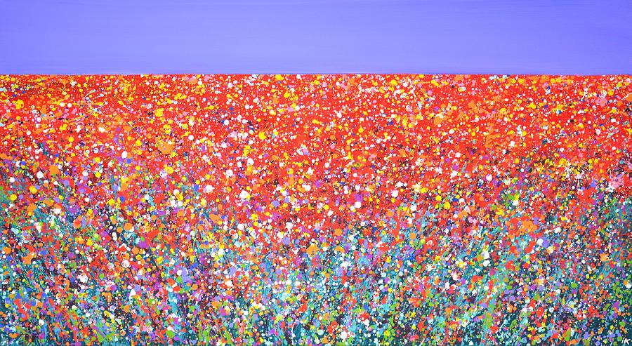 Flower field 6. Painting by Iryna Kastsova