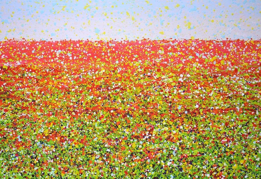 Flower field 9. Painting by Iryna Kastsova