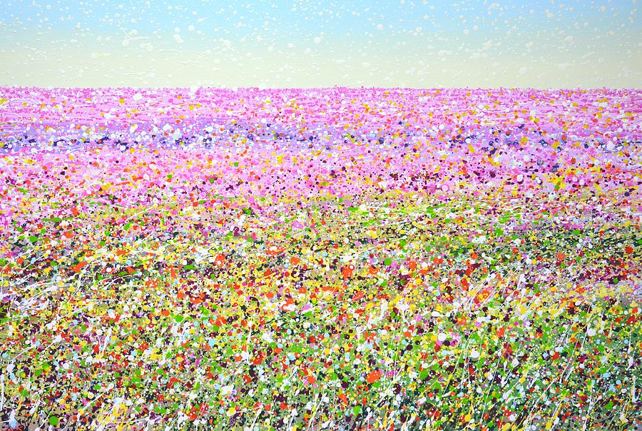 Flower field. Summer 3. Painting by Iryna Kastsova