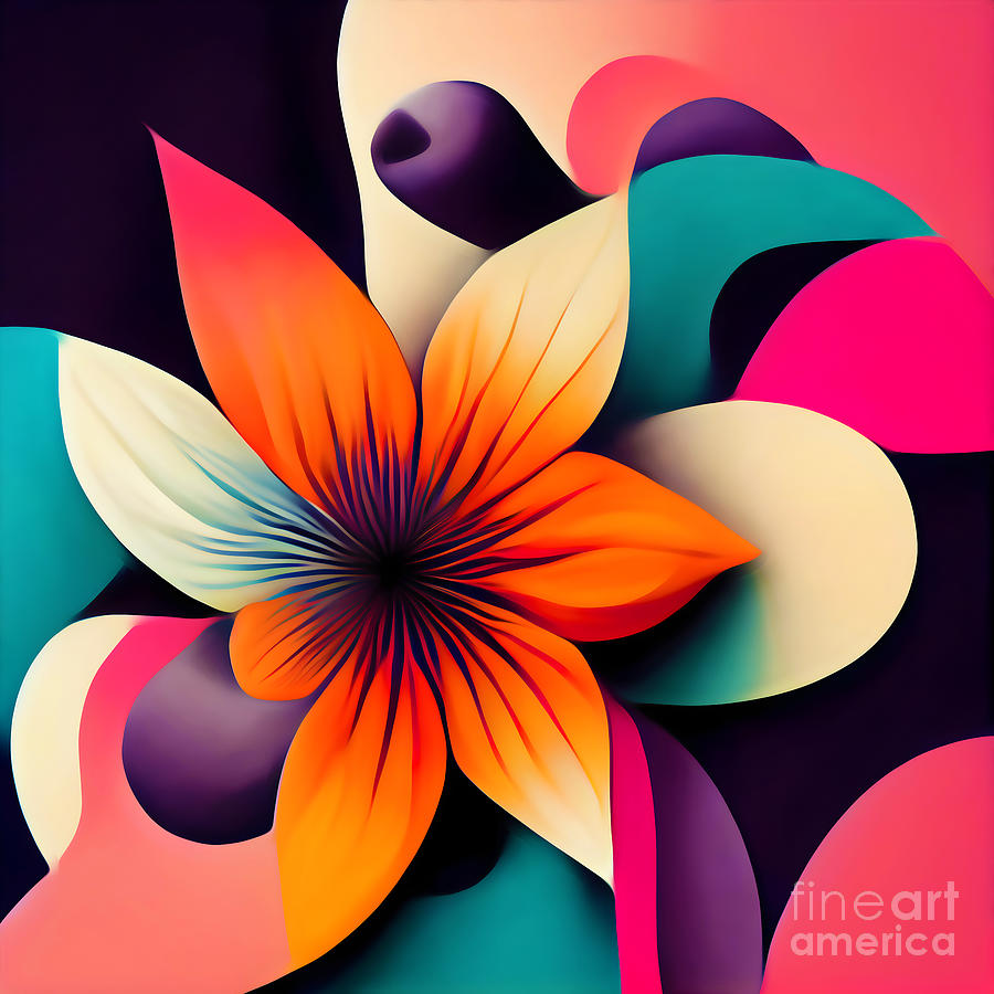 Flower from somewhere Digital Art by Jirka Svetlik