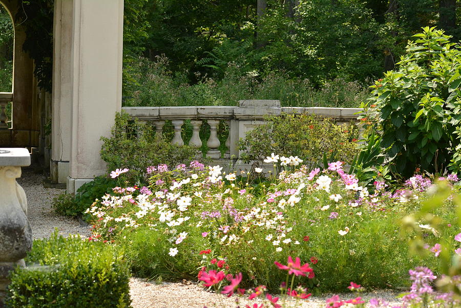 Flower Gardens at Blithewood Manor Photograph by Judy Genovese