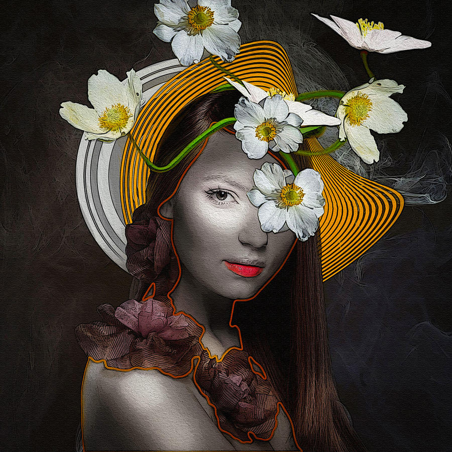 Flower Girl Digital Art By Brigitta Kormondi Fine Art America