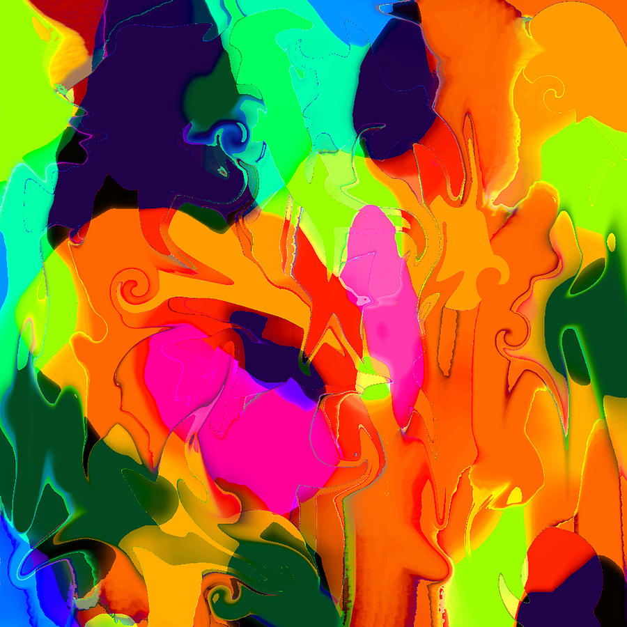 Flower in Bloom Abstract Digital Art by Ronald Mills