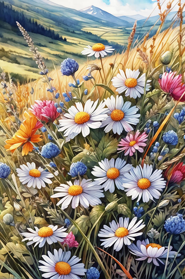 Flower In The Valley Digital Art