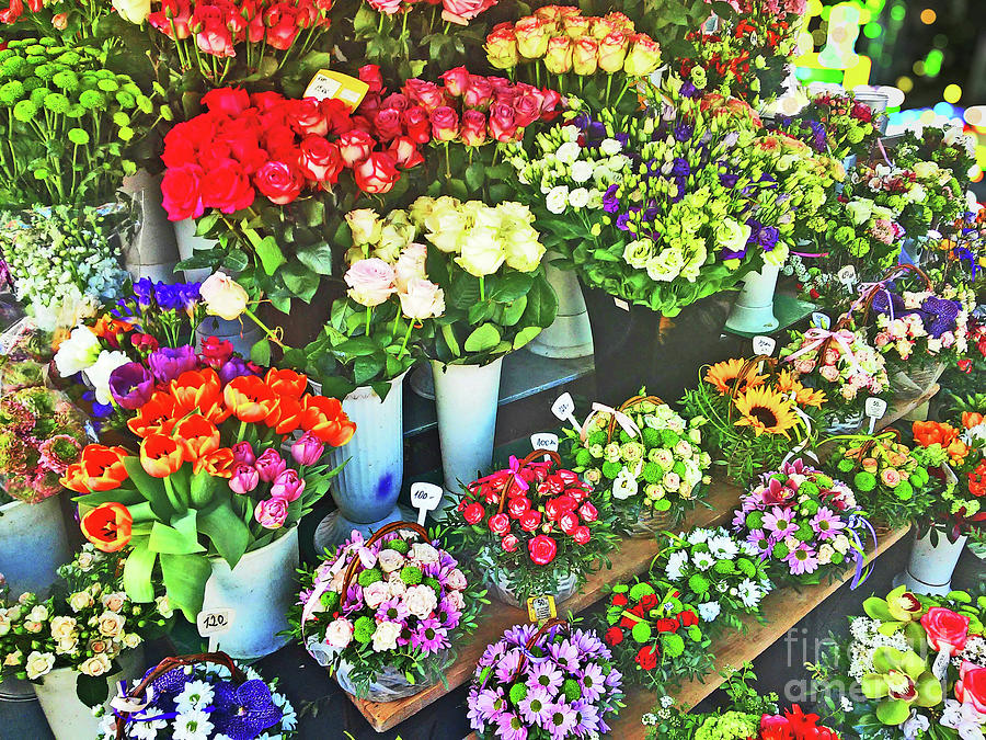 Flower market Photograph by Jasna Dragun