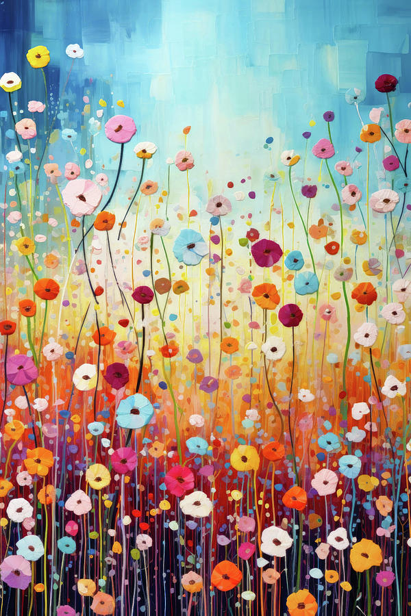 Flower Meadow Digital Art by Imagine ART
