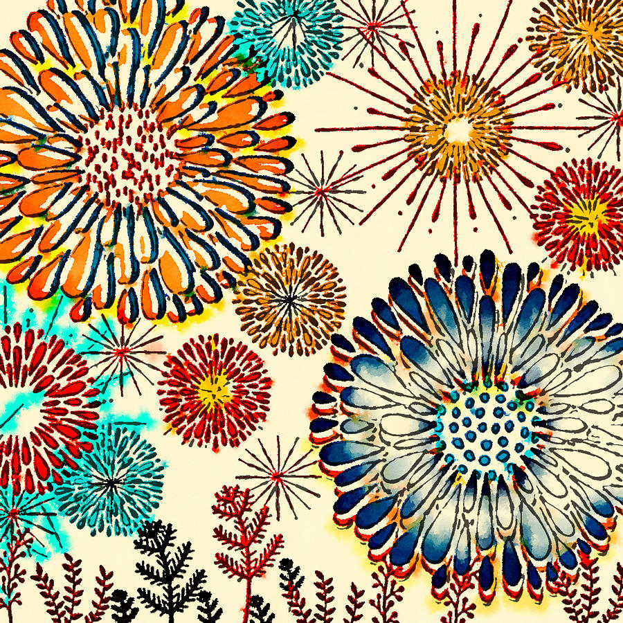 Flower Medley Digital Art by Bonnie Bruno
