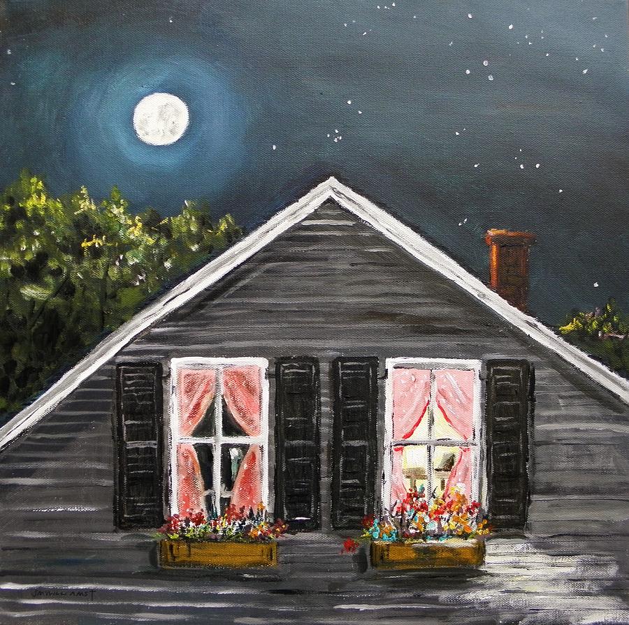 Flower Moon Painting by John Williams