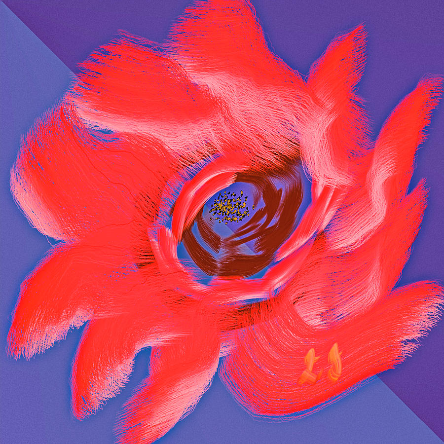 Flower of fire #j3 Digital Art by Leif Sohlman
