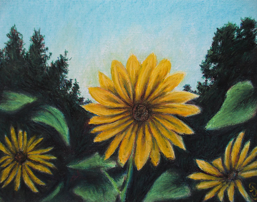 Flower of Sun Painting by Jen Shearer