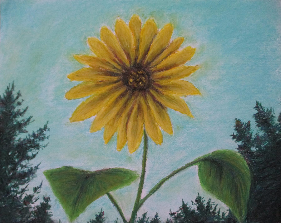 Flower of Yellow Painting by Jen Shearer