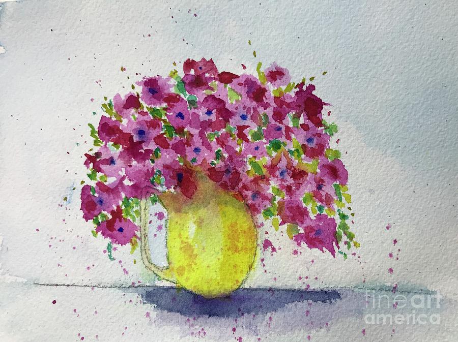 Flower Pitcher Painting by Diane Burr Fine Art America