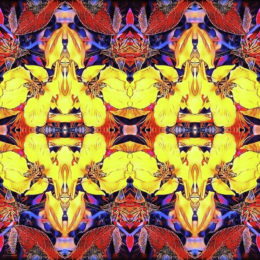 Editing Photograph - Flower Pop Take2 by Leigh Smith Editing Photograph - Flower Pop Take2 by Leigh Smith