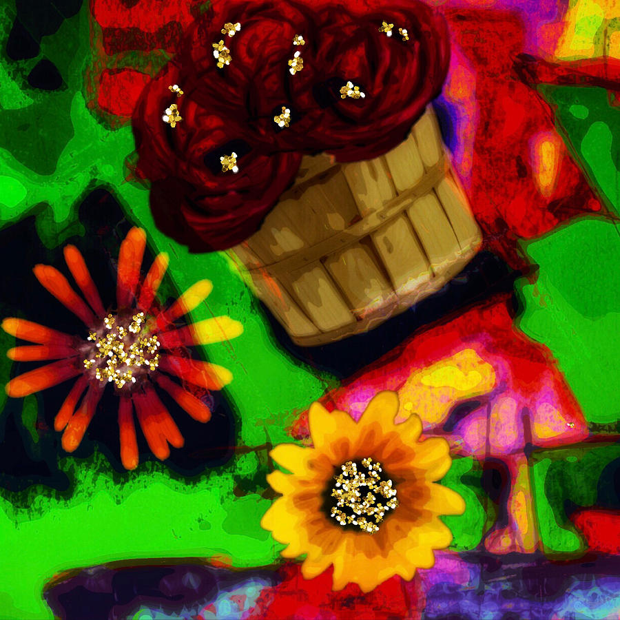 Flower Power Mixed Media by Canessa Thomas