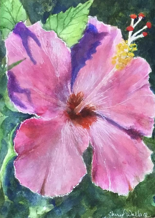 Flower Power Painting by Cheryl Wallace