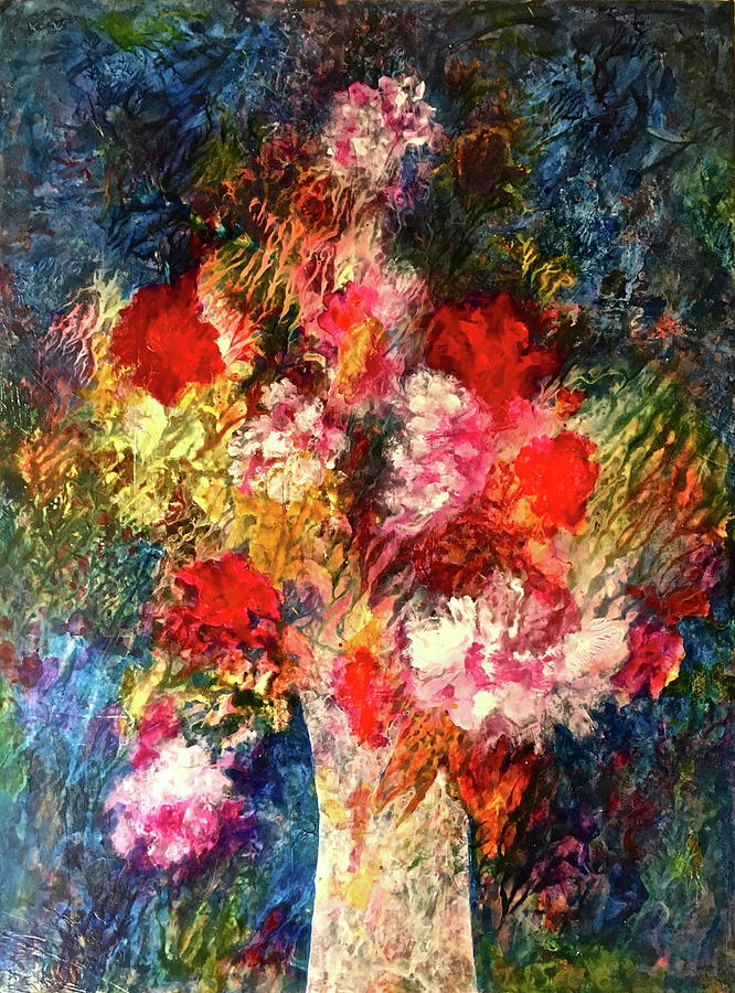 Flower Power Painting by Janice Nabors Raiteri